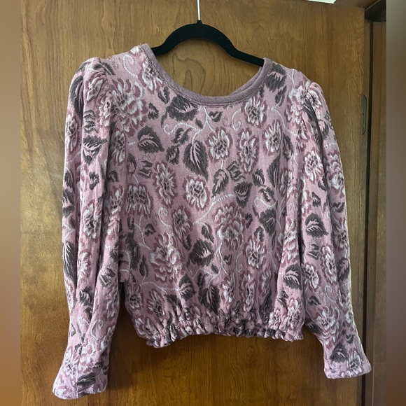 Free people long sleeved shirt slightly cropped - Picture 1 of 2